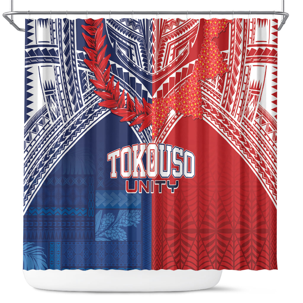TokoUso Tonga Samoa Brothers Forever Shower Curtain Ulafala and Heilala Unity