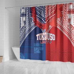 TokoUso Tonga Samoa Brothers Forever Shower Curtain Ulafala and Heilala Unity