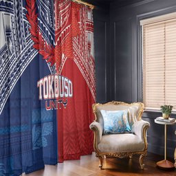 TokoUso Tonga Samoa Brothers Forever Window Curtain Ulafala and Heilala Unity