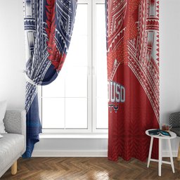 TokoUso Tonga Samoa Brothers Forever Window Curtain Ulafala and Heilala Unity