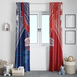 TokoUso Tonga Samoa Brothers Forever Window Curtain Ulafala and Heilala Unity