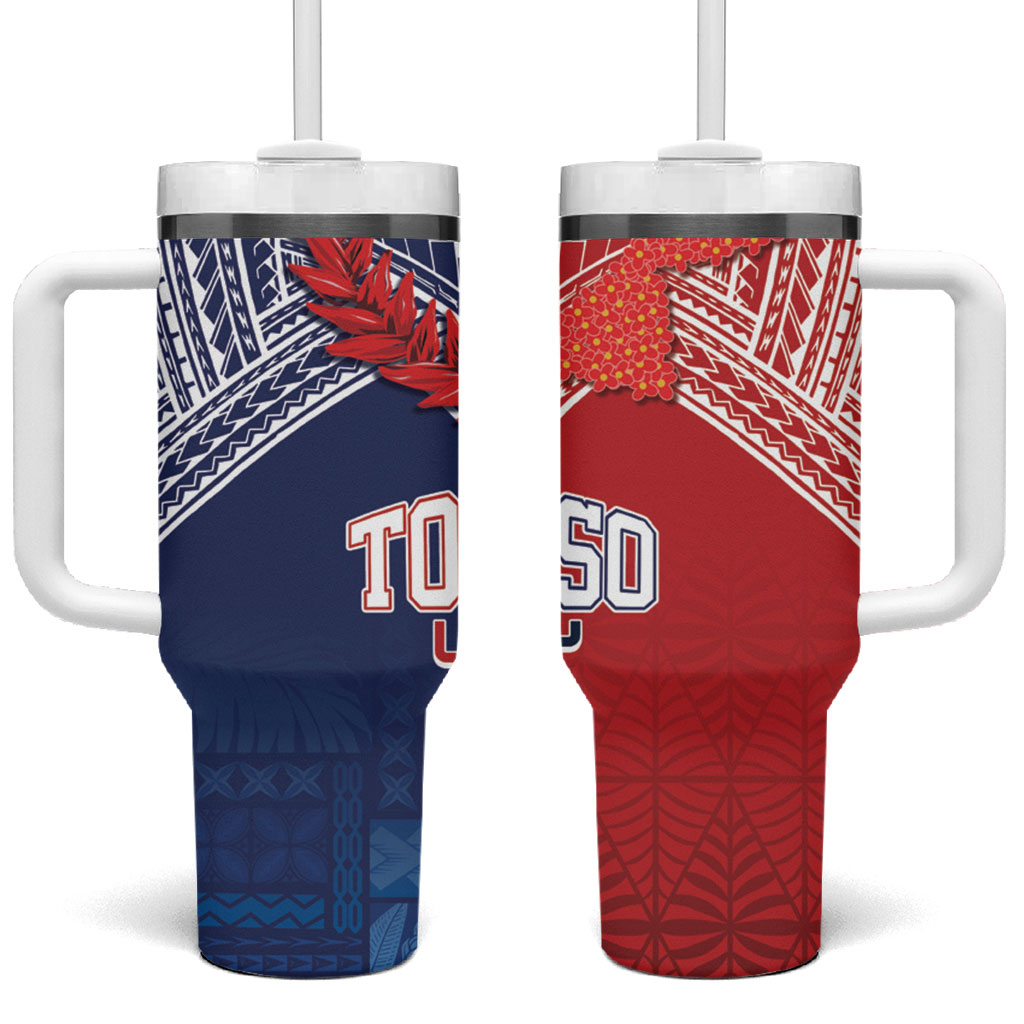TokoUso Tonga Samoa Brothers Forever Tumbler With Handle Ulafala and Heilala Unity