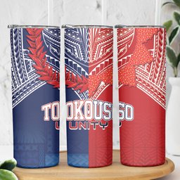 TokoUso Tonga Samoa Brothers Forever Skinny Tumbler Ulafala and Heilala Unity