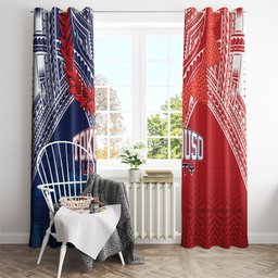 TokoUso Tonga Samoa Brothers Forever Window Curtain Ulafala and Heilala Unity