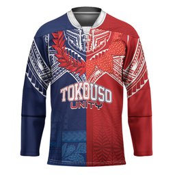 TokoUso Tonga Samoa Brothers Forever Custom Hockey Jersey Ulafala and Heilala Unity