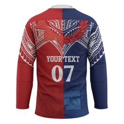 TokoUso Tonga Samoa Brothers Forever Custom Hockey Jersey Ulafala and Heilala Unity