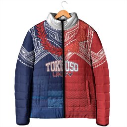 TokoUso Tonga Samoa Brothers Forever Custom Padded Jacket Ulafala and Heilala Unity