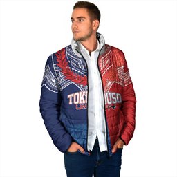 TokoUso Tonga Samoa Brothers Forever Custom Padded Jacket Ulafala and Heilala Unity