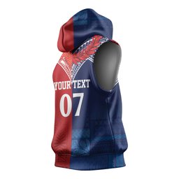 TokoUso Tonga Samoa Brothers Forever Custom Sleeveless Hoodie Ulafala and Heilala Unity
