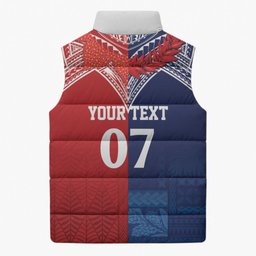 TokoUso Tonga Samoa Brothers Forever Custom Sleeveless Puffer Jacket Ulafala and Heilala Unity