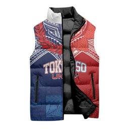 TokoUso Tonga Samoa Brothers Forever Custom Sleeveless Puffer Jacket Ulafala and Heilala Unity