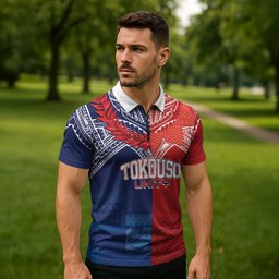 TokoUso Tonga Samoa Brothers Forever Custom Zipper Polo Shirt Ulafala and Heilala Unity