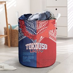 TokoUso Tonga Samoa Brothers Forever Laundry Basket Ulafala and Heilala Unity