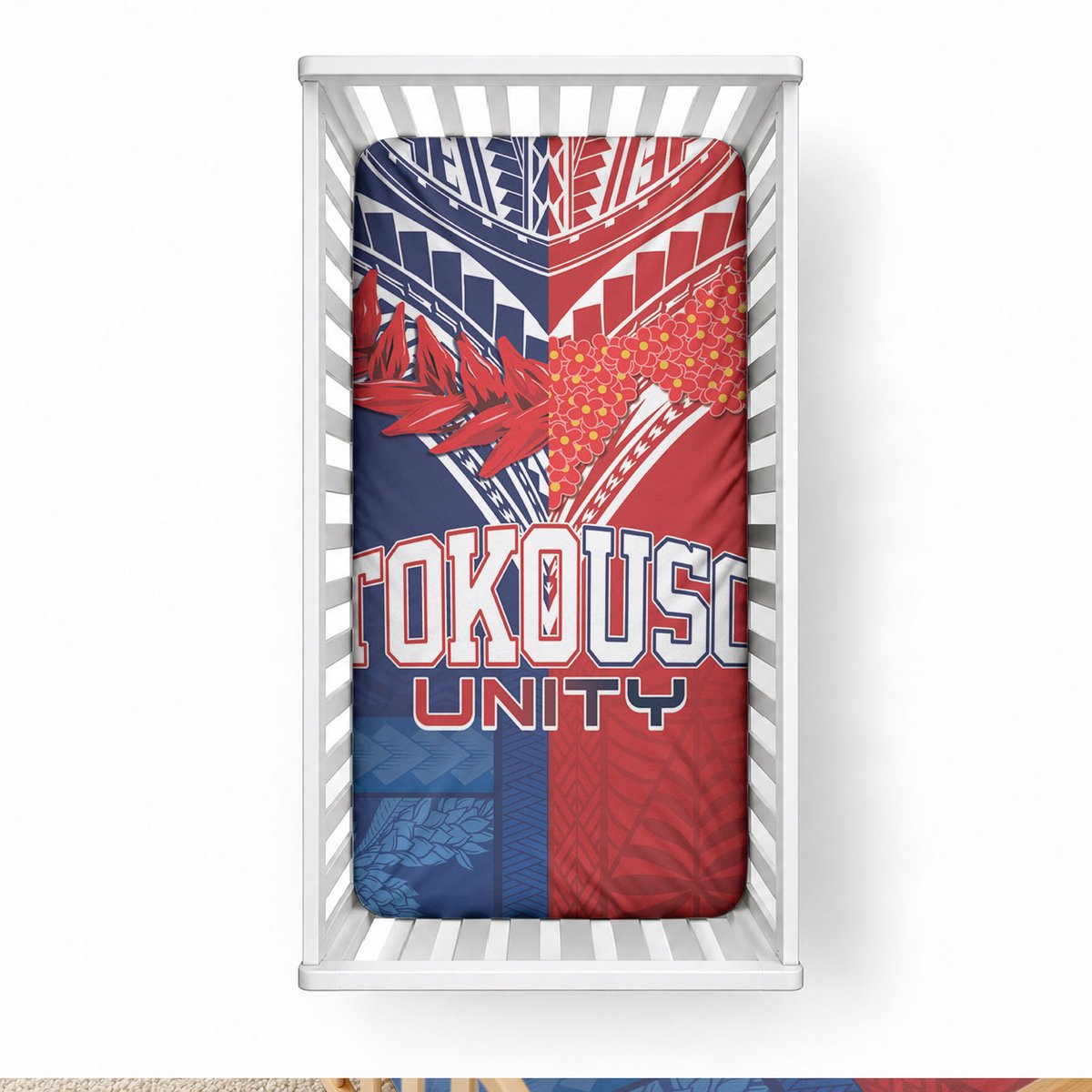 TokoUso Tonga Samoa Brothers Forever Baby Bed Cover Ulafala and Heilala Unity