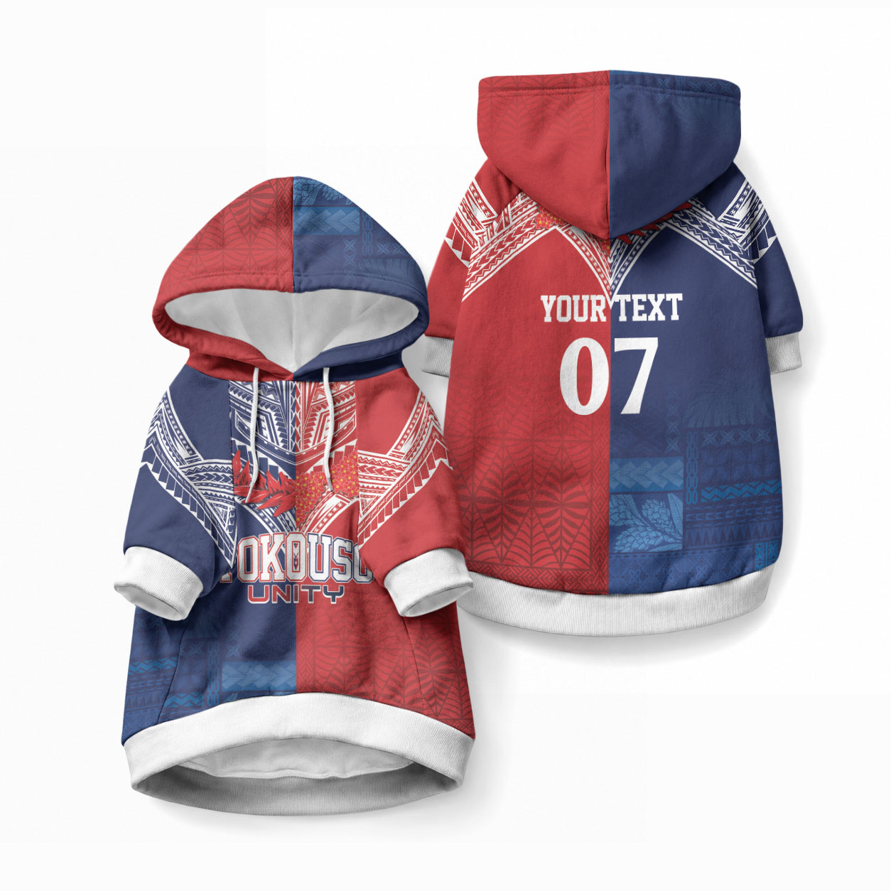 TokoUso Tonga Samoa Brothers Forever Custom Pet Hoodie Ulafala and Heilala Unity