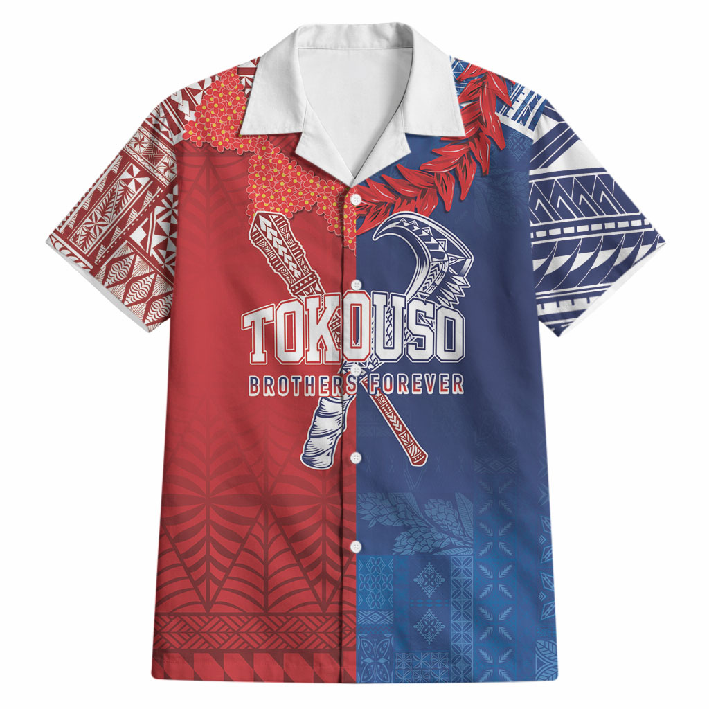 TokoUso Custom Tonga and Samoa Hawaiian Shirt Warriors War Clubs
