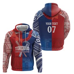 TokoUso Custom Tonga and Samoa Hoodie Warriors War Clubs