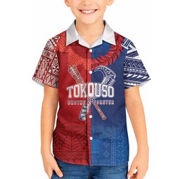 TokoUso Custom Tonga and Samoa Hawaiian Shirt Warriors War Clubs