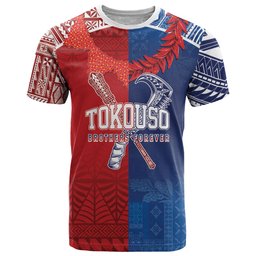 TokoUso Custom Tonga and Samoa T Shirt Warriors War Clubs