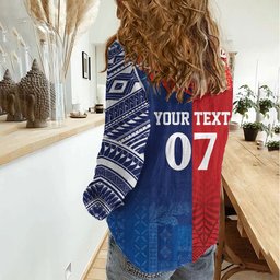 TokoUso Custom Tonga and Samoa Women Casual Shirt Warriors War Clubs