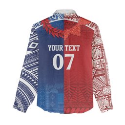 TokoUso Custom Tonga and Samoa Women Casual Shirt Warriors War Clubs