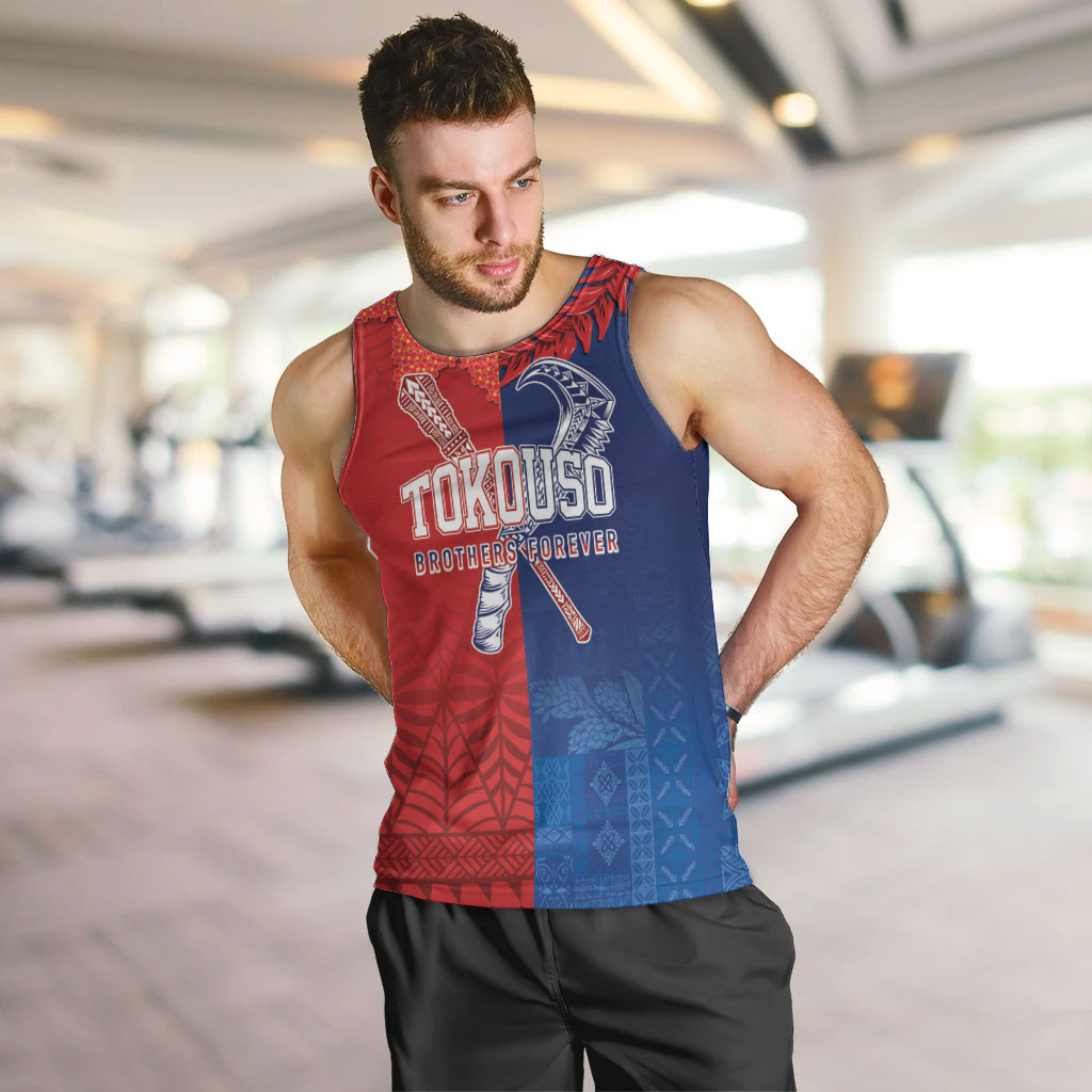 TokoUso Custom Tonga and Samoa Men Tank Top Warriors War Clubs