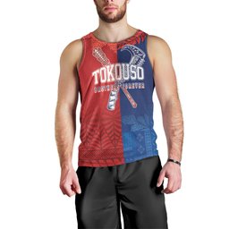 TokoUso Custom Tonga and Samoa Men Tank Top Warriors War Clubs