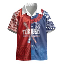 TokoUso Custom Tonga and Samoa Kid Hawaiian Shirt Warriors War Clubs