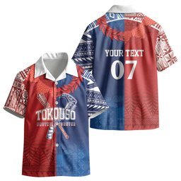 TokoUso Custom Tonga and Samoa Kid Hawaiian Shirt Warriors War Clubs
