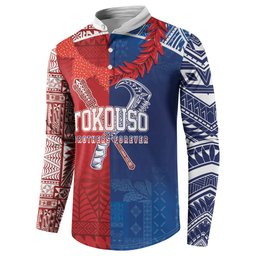 TokoUso Custom Tonga and Samoa Button Sweatshirt Warriors War Clubs