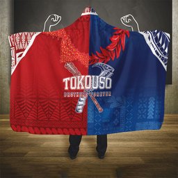 TokoUso Tonga and Samoa Hooded Blanket Warriors War Clubs
