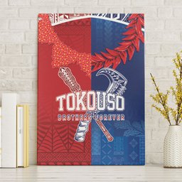 TokoUso Tonga and Samoa Canvas Wall Art Warriors War Clubs