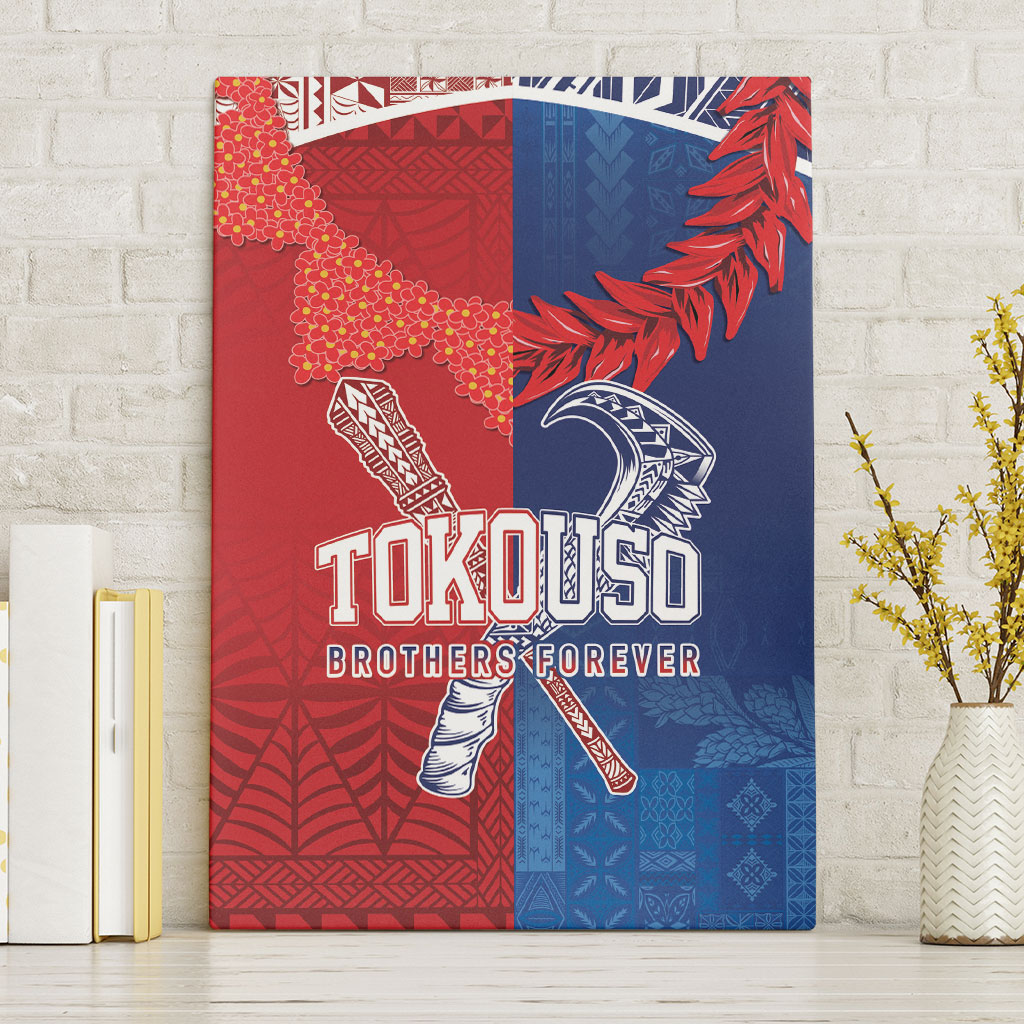 TokoUso Tonga and Samoa Canvas Wall Art Warriors War Clubs