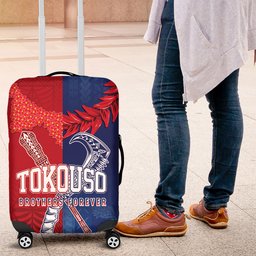 TokoUso Tonga and Samoa Luggage Cover Warriors War Clubs
