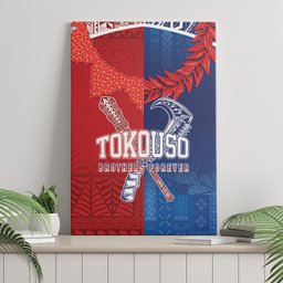 TokoUso Tonga and Samoa Canvas Wall Art Warriors War Clubs