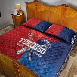 TokoUso Tonga and Samoa Quilt Bed Set Warriors War Clubs