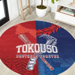TokoUso Tonga and Samoa Round Carpet Warriors War Clubs