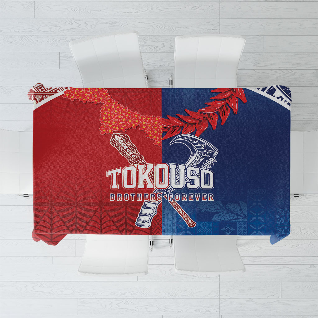 TokoUso Tonga and Samoa Tablecloth Warriors War Clubs