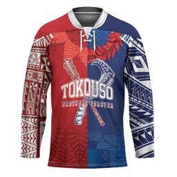 TokoUso Custom Tonga and Samoa Hockey Jersey Warriors War Clubs