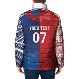 TokoUso Custom Tonga and Samoa Padded Jacket Warriors War Clubs