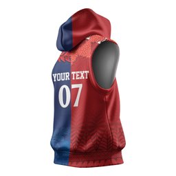 TokoUso Custom Tonga and Samoa Sleeveless Hoodie Warriors War Clubs