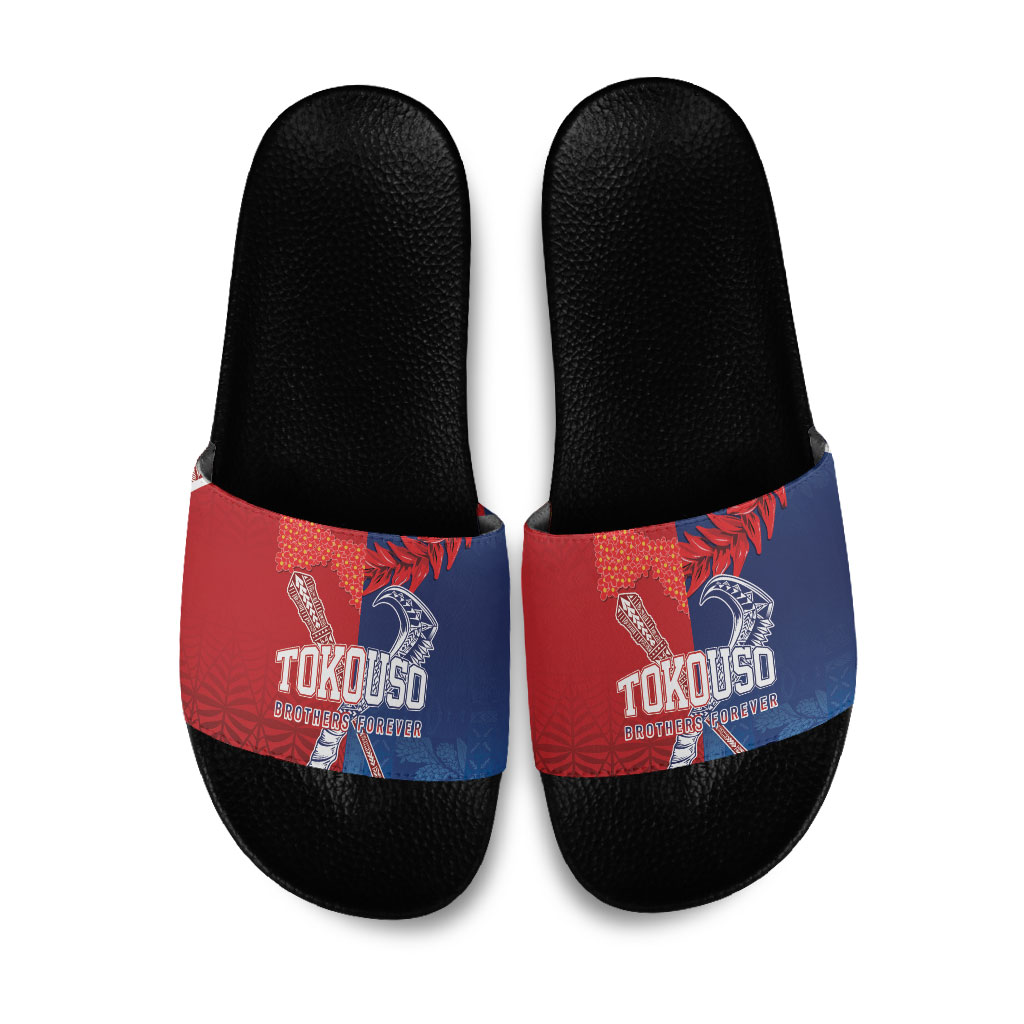 TokoUso Tonga and Samoa Slide Sandals Warriors War Clubs