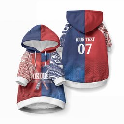 TokoUso Custom Tonga and Samoa Pet Hoodie Warriors War Clubs