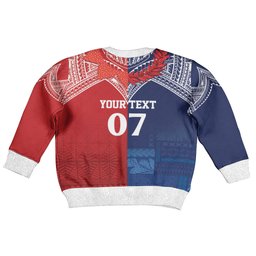 TokoUso Tonga Samoa Brothers Forever Custom Kid Ugly Christmas Sweater Ulafala and Heilala Unity
