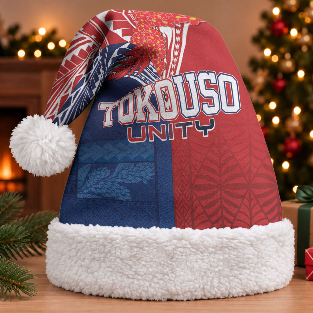 TokoUso Tonga Samoa Brothers Forever Christmas Santa Hat Ulafala and Heilala Unity