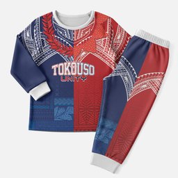 TokoUso Tonga Samoa Brothers Forever Custom Christmas Pajama Set Ulafala and Heilala Unity