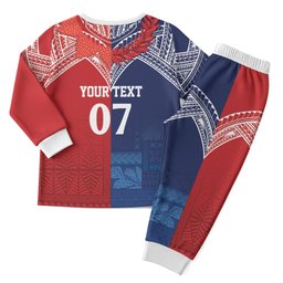 TokoUso Tonga Samoa Brothers Forever Custom Christmas Pajama Set Ulafala and Heilala Unity