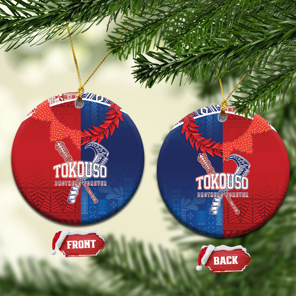 TokoUso Tonga and Samoa Ceramic Ornament Warriors War Clubs