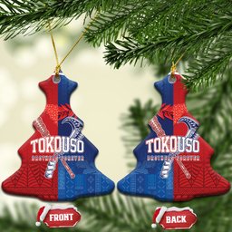 TokoUso Tonga and Samoa Ceramic Ornament Warriors War Clubs