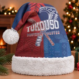 TokoUso Tonga and Samoa Christmas Santa Hat Warriors War Clubs